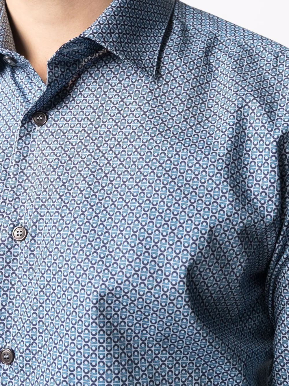 micro Gancini-print cotton shirt - 5