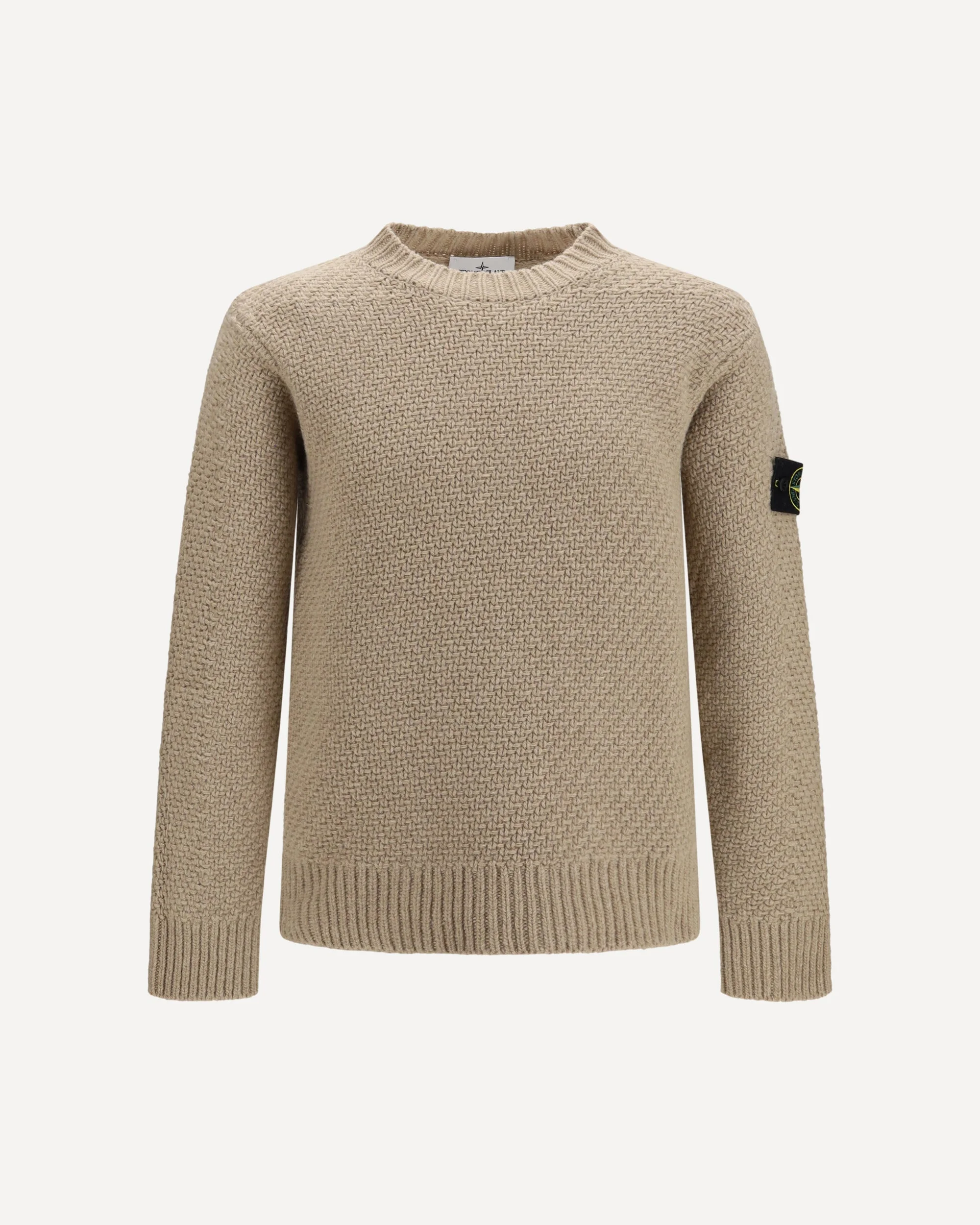 Loose crewneck Sweater with ribbed trims - 1
