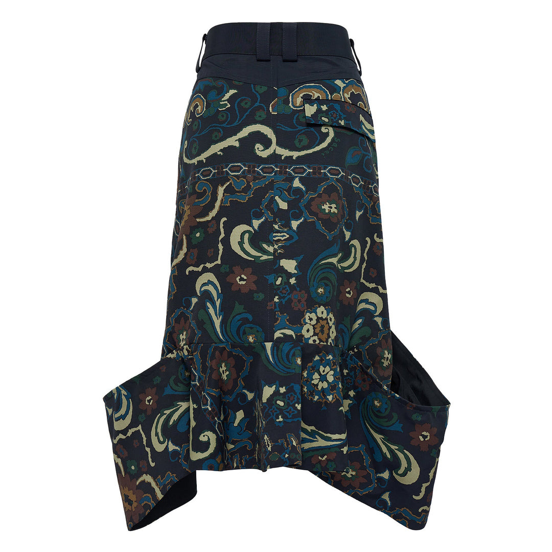 Floral Print Skirt - 2