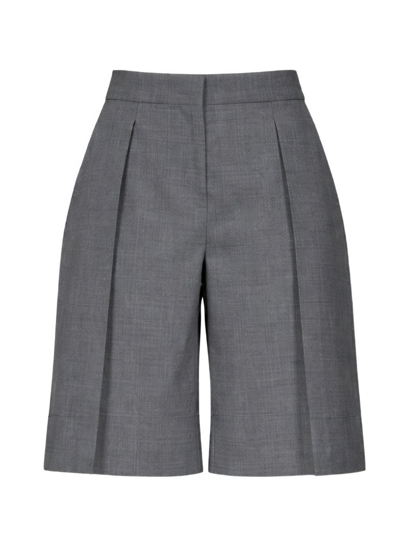 pleated bermuda shorts 1
