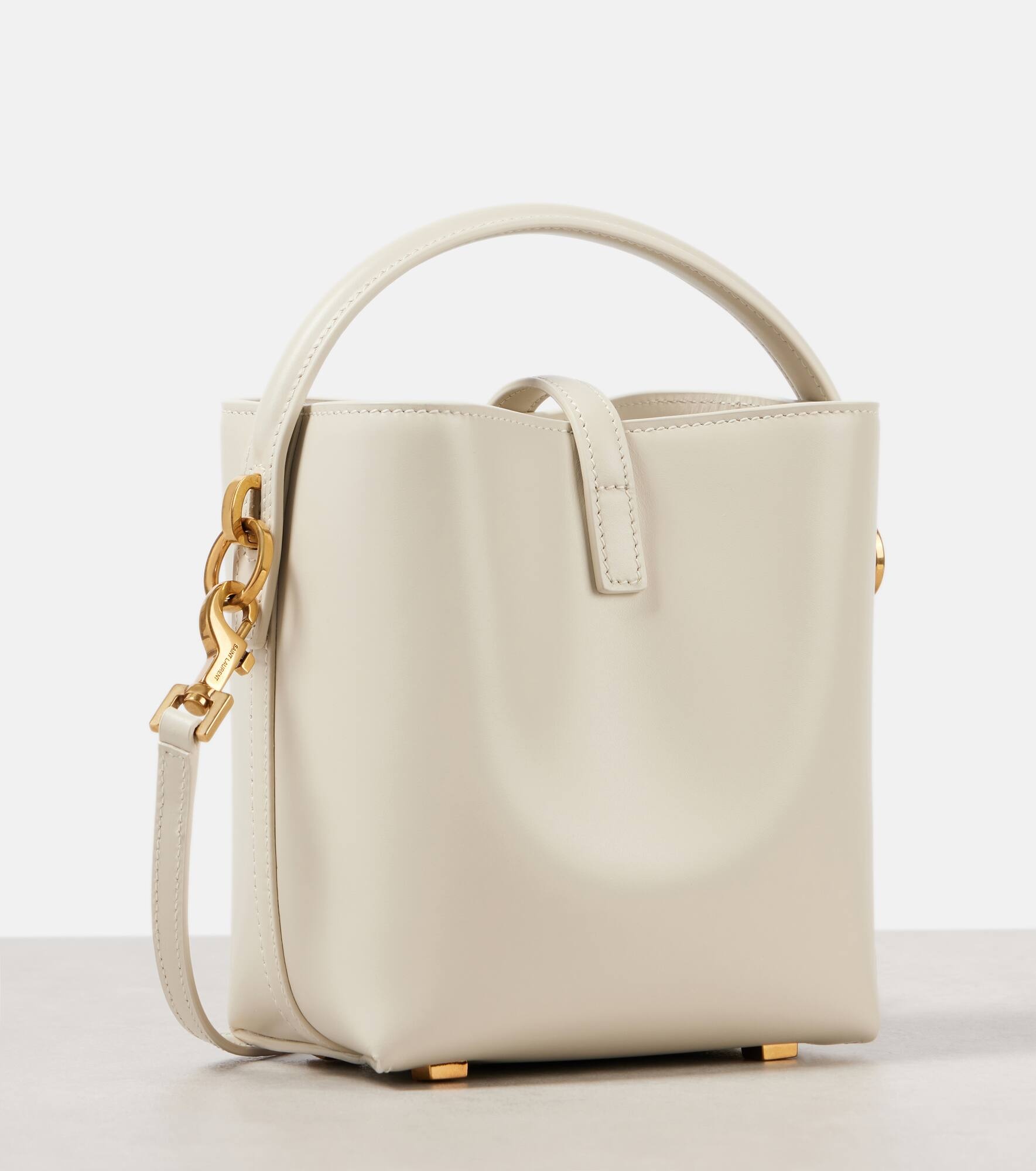 Le 37 Mini leather bucket bag - 4