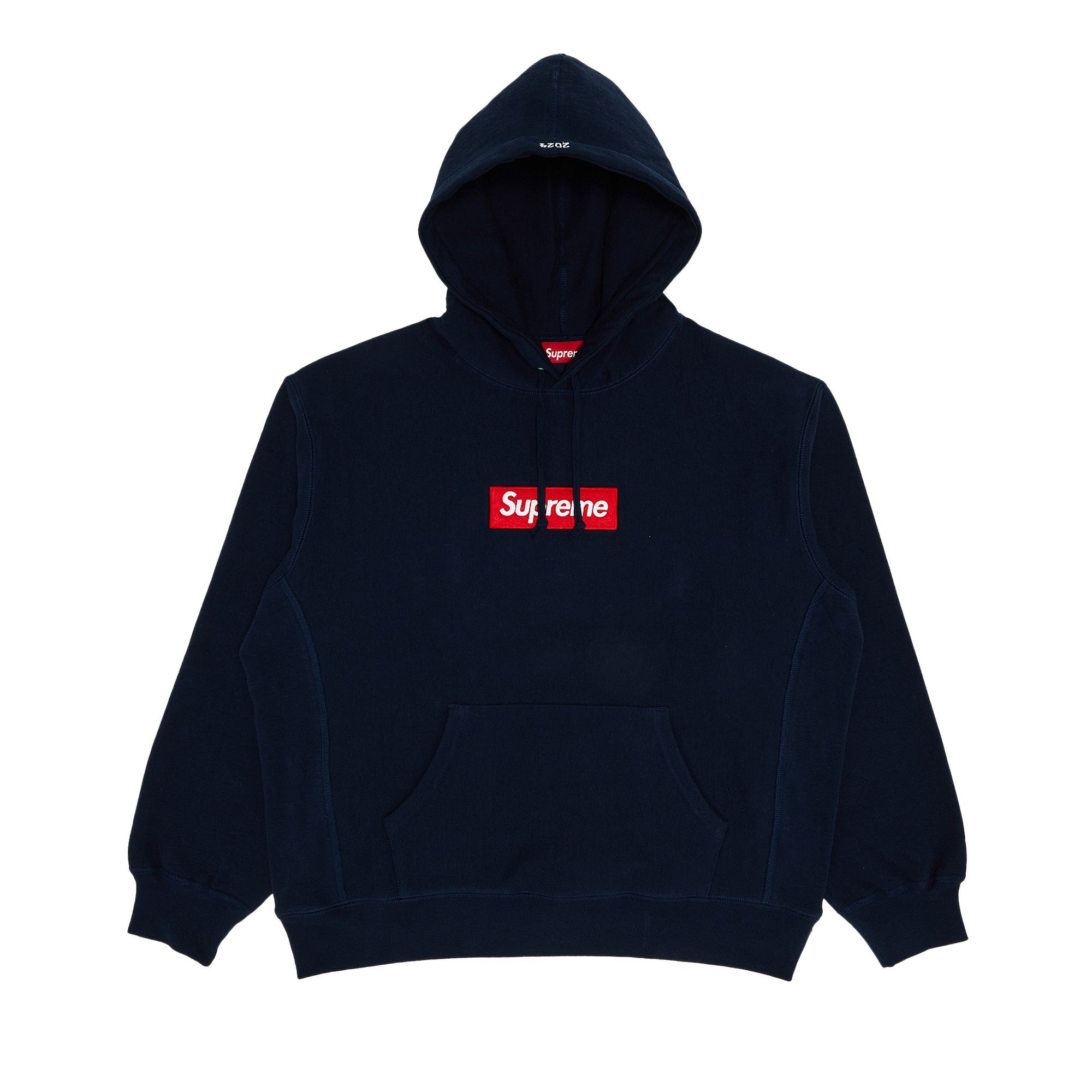 Supreme Box Logo Hooded Sweatshirt 'Navy' - 1