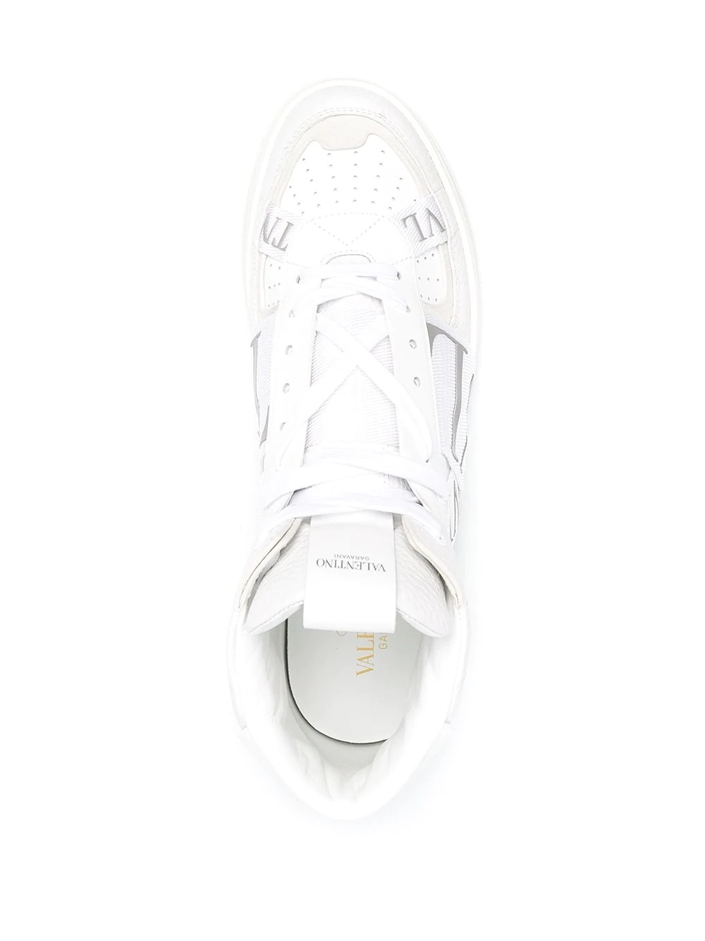 VLTN print band sneakers - 4