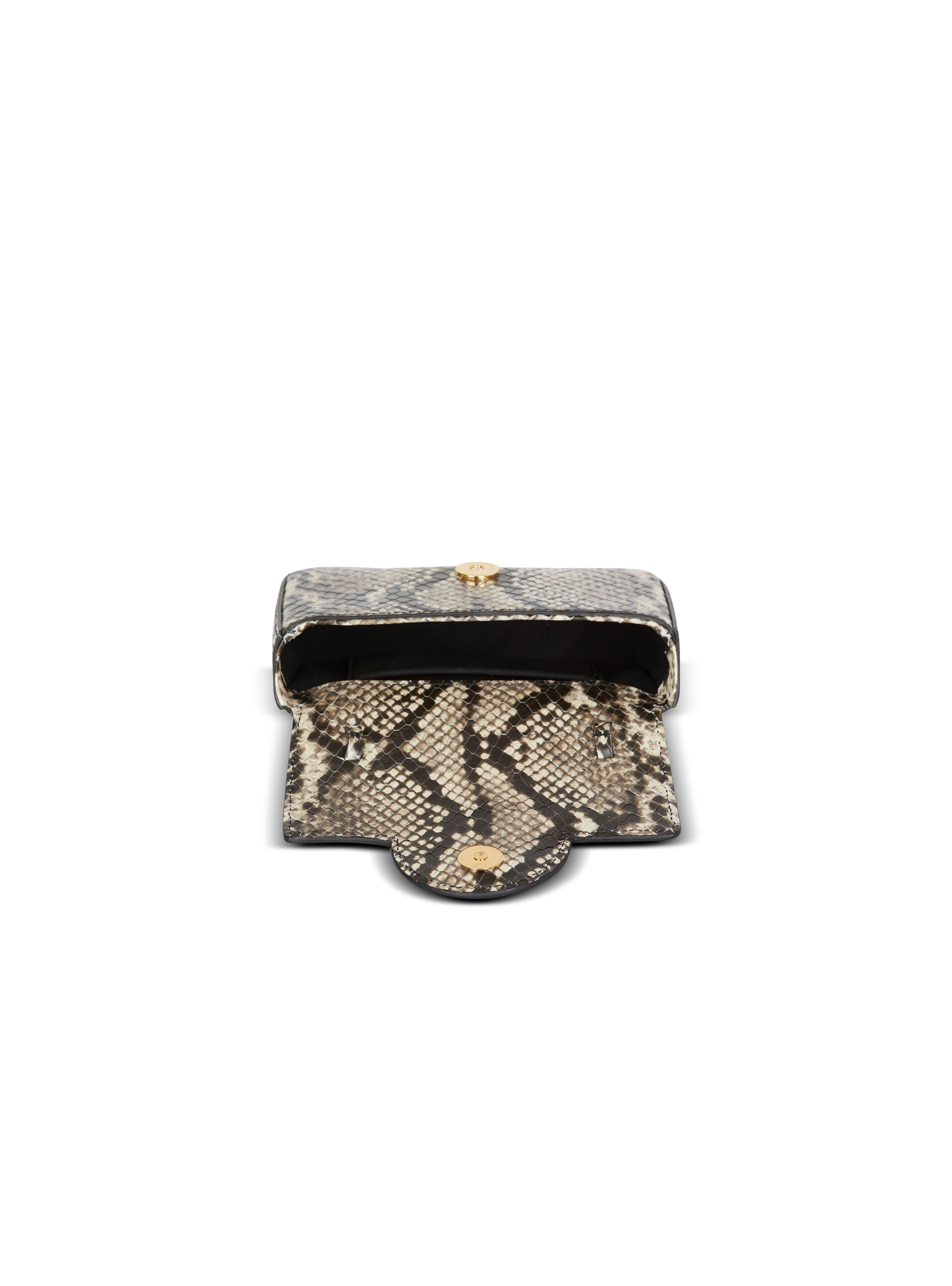 B-Buzz snakeskin-effect leather mini bag - 6