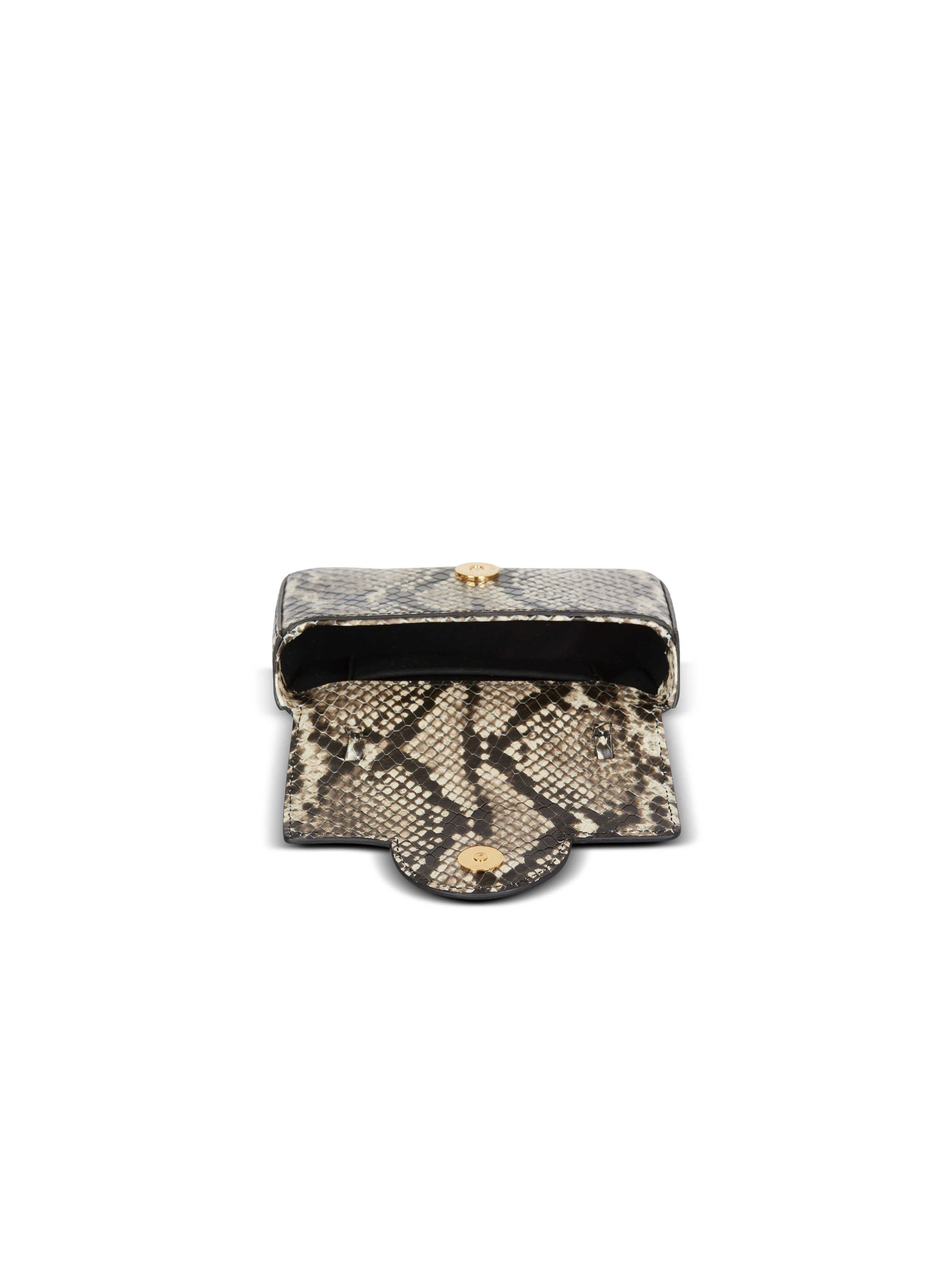 B-Buzz snakeskin-effect leather mini bag - 6