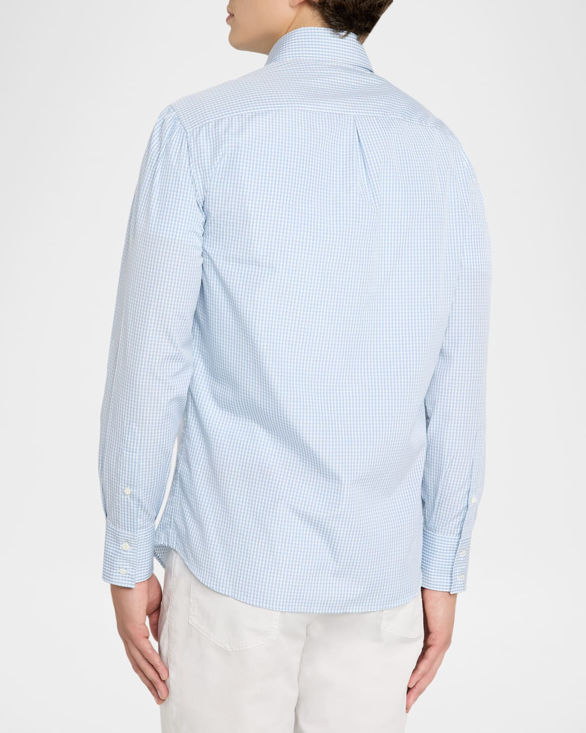 Men's Gingham Check Long-Sleeve Shirt - 3