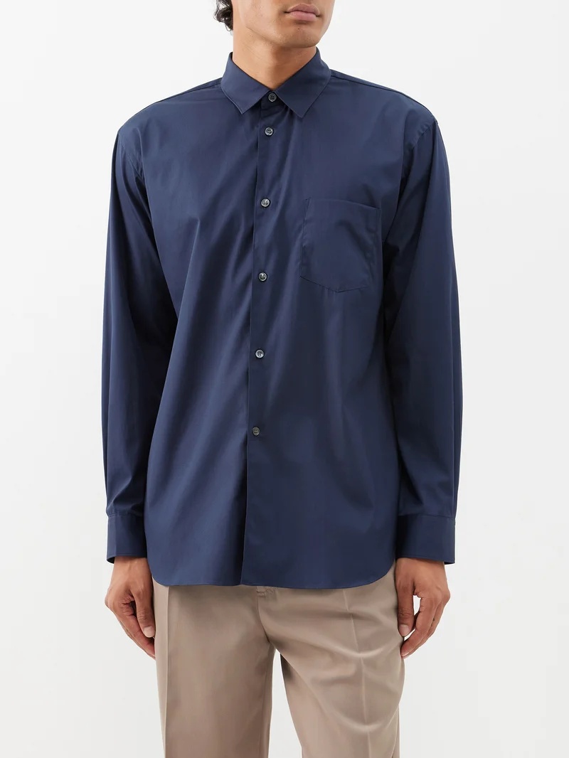 Cotton-poplin shirt - 1