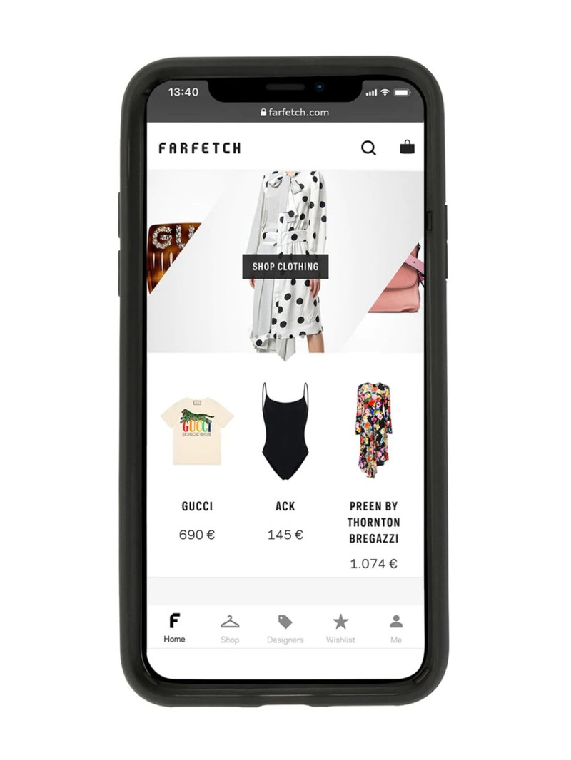 Dolce & Gabbana logo iPhone X case outlook