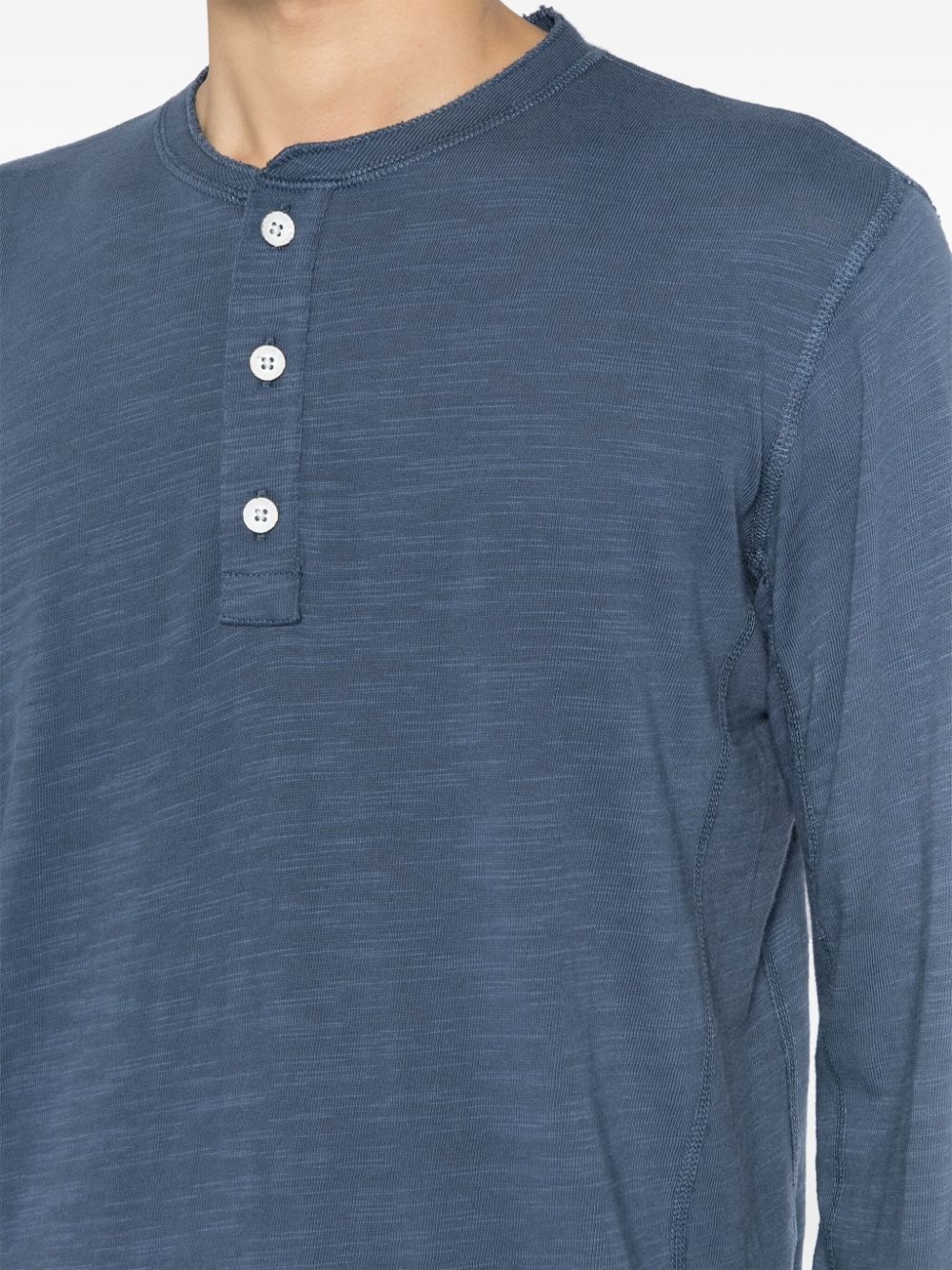 cotton Henley  T-shirt - 5