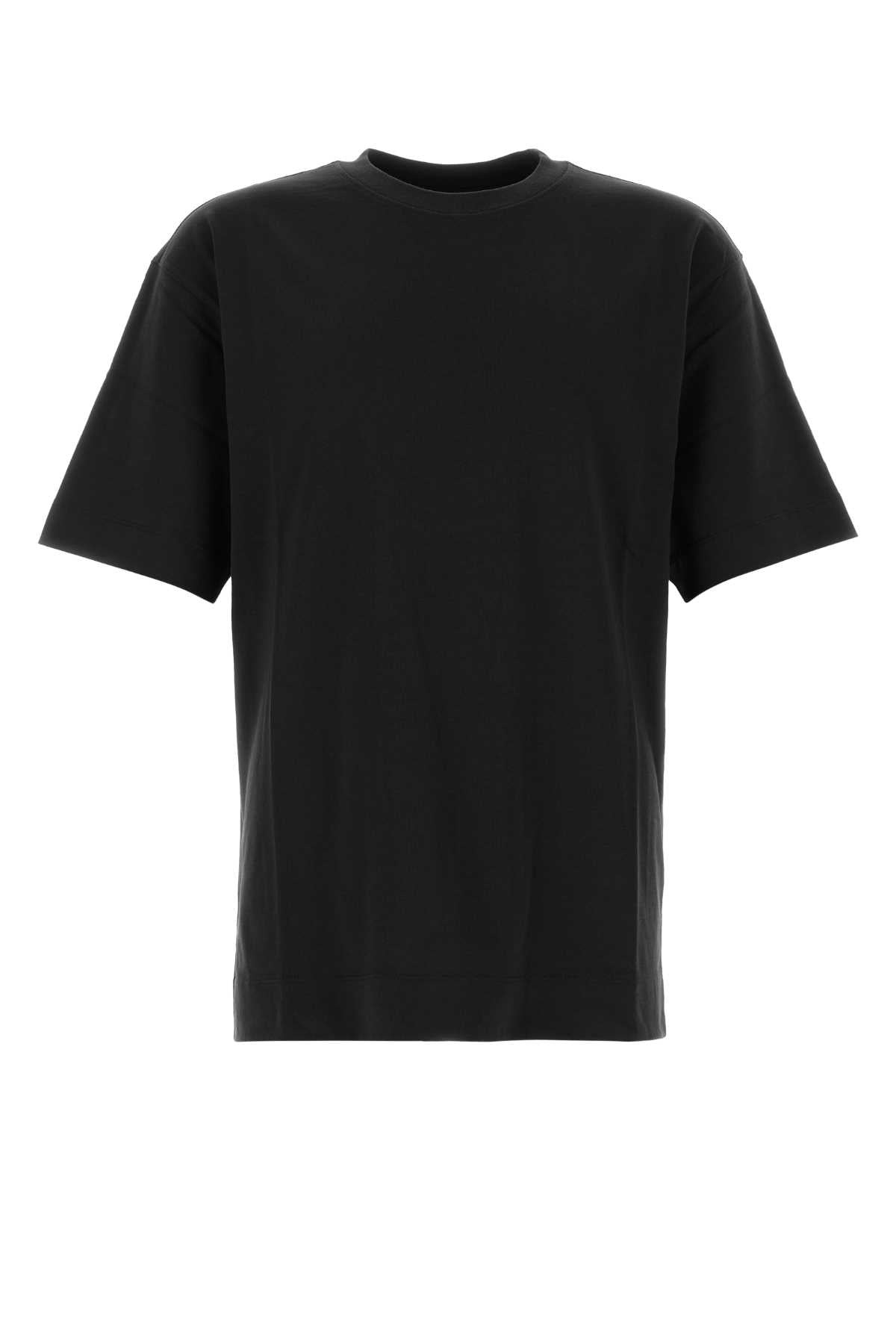 Dries Van Noten Men Black Cotton Heli T-Shirt - 1