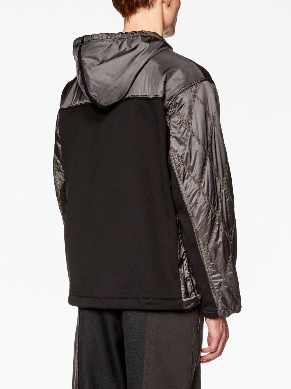 J-Rombe zipped hooded jacket - 4