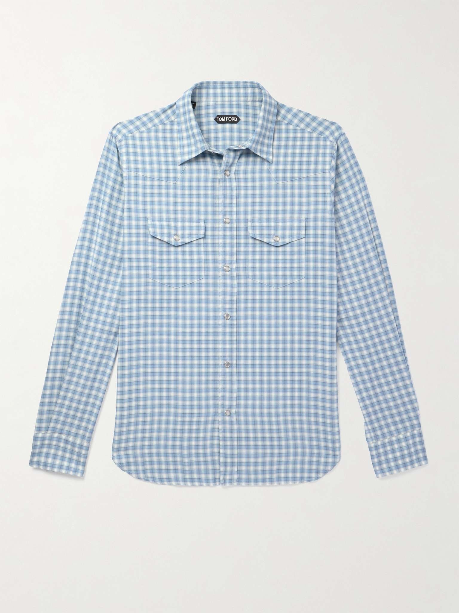 Checked Cotton Western Shirt - 1