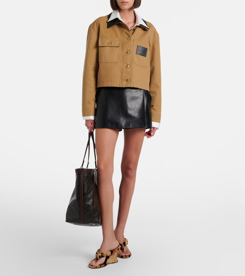 BALENCIAGA Leather skort outlook