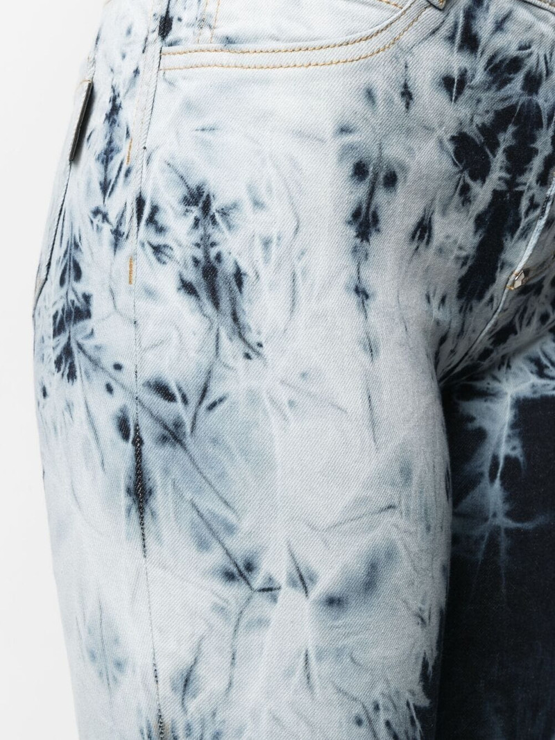 high-waisted acid-wash jeggings 5
