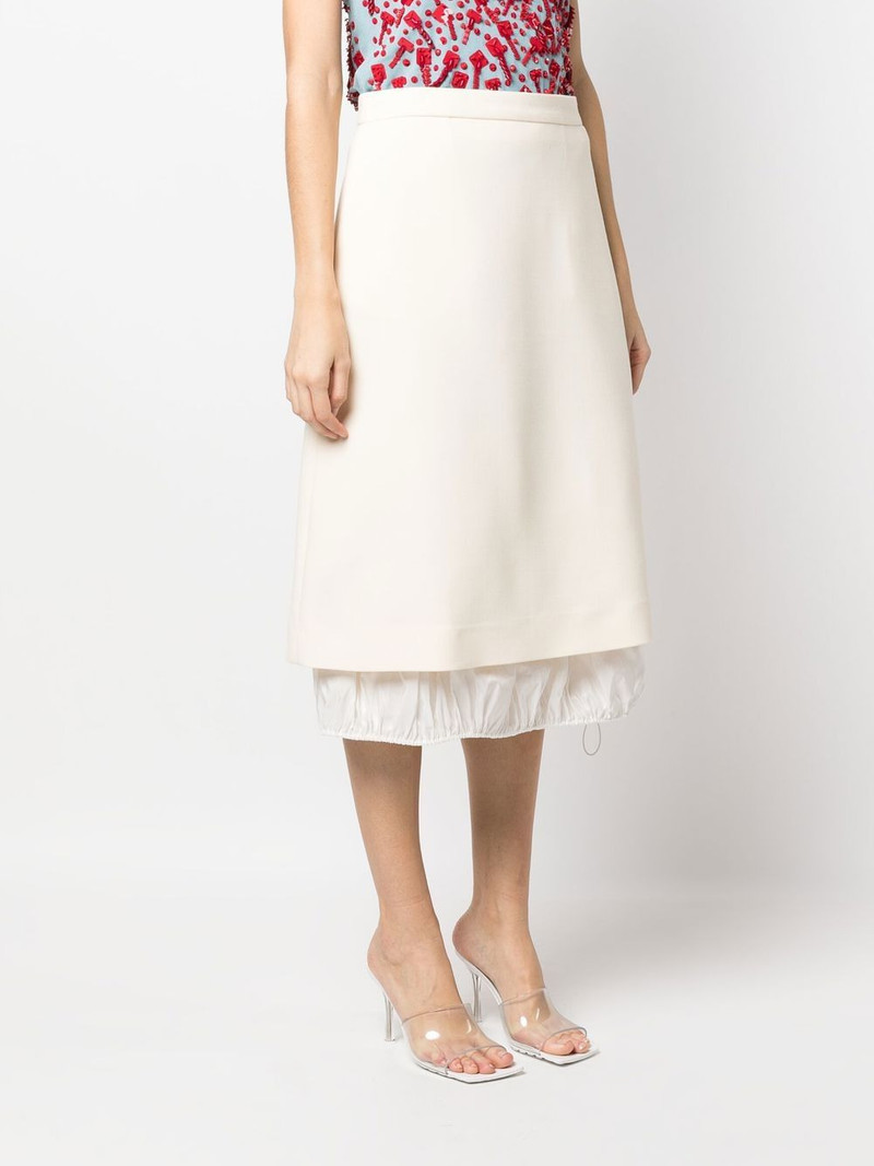 double-faced wool midi skirt 3