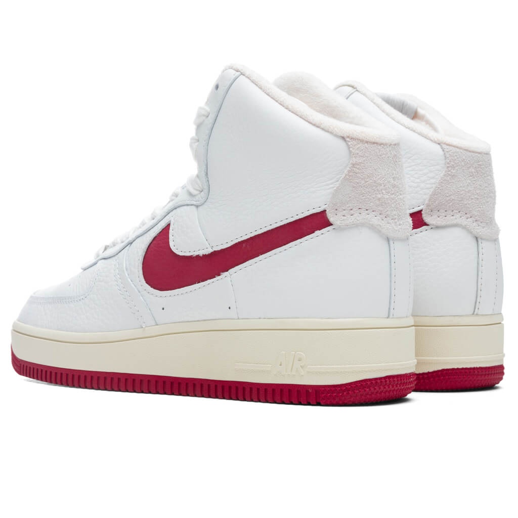 NIKE WOMEN'S AIR FORCE 1 SCULPT - SUMMIT WHITE/GYM RED - 3