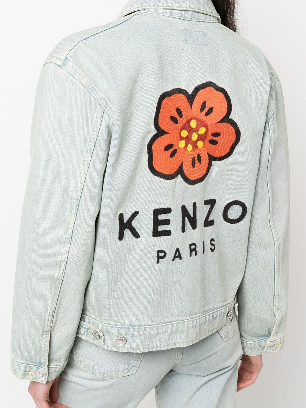 x Nigo floral-print denim jacket - 5