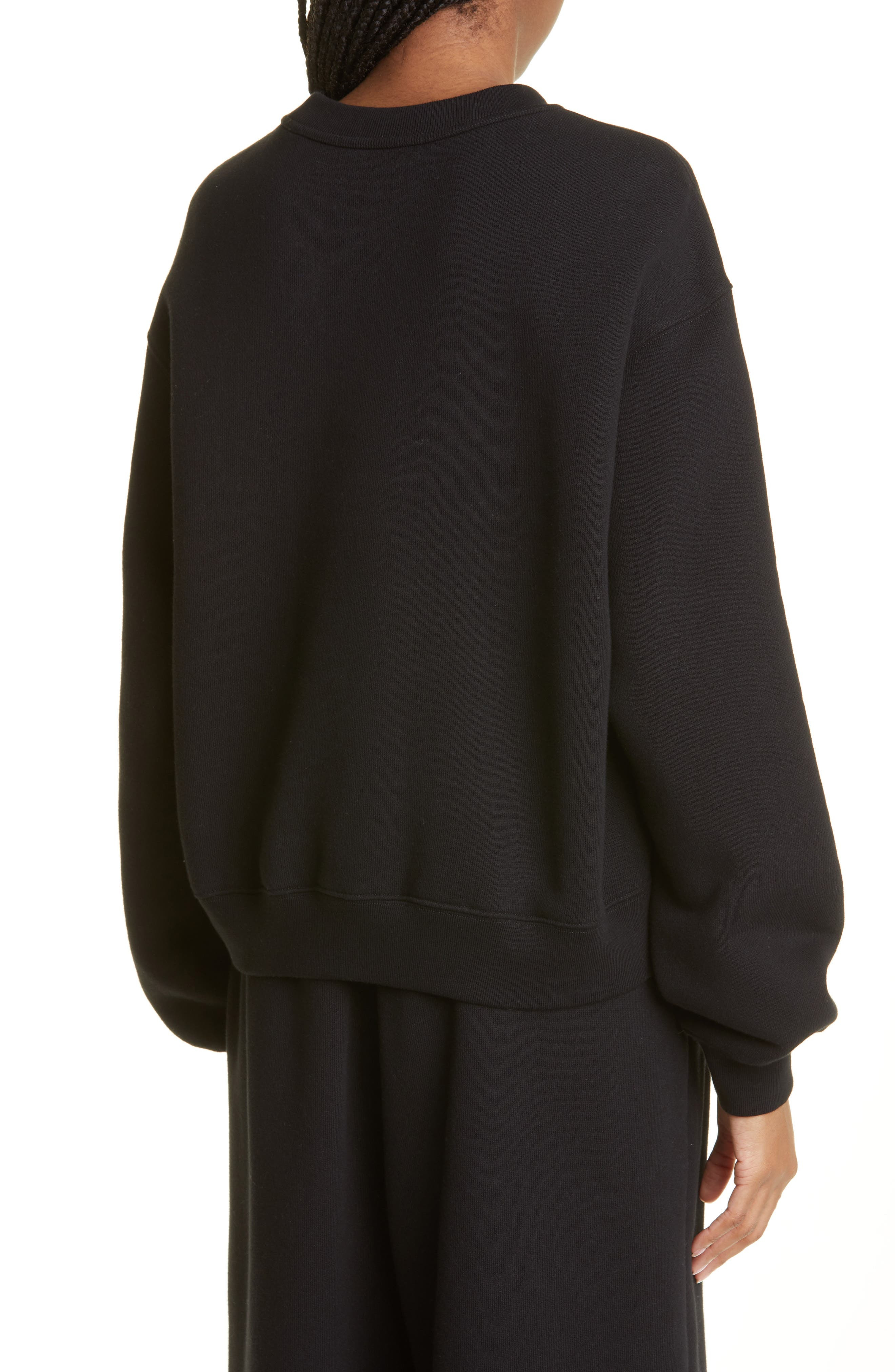 alexanderwang. t Women's Essential Cotton Blend Fleece Logo Sweateshirt - 2
