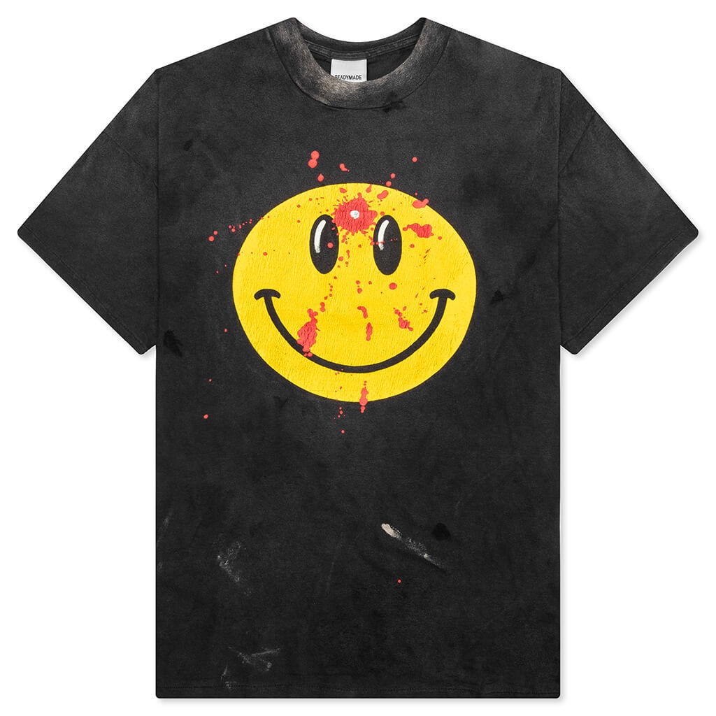 S/S T-SHIRT SMILE - BLACK - 1