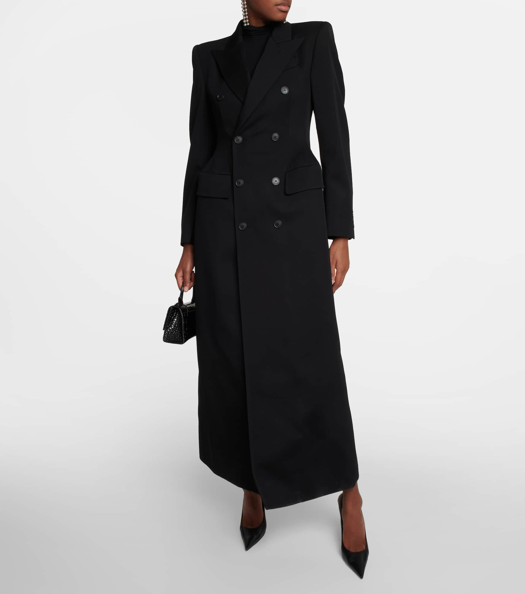 Structured double-breasted wool coat - 2