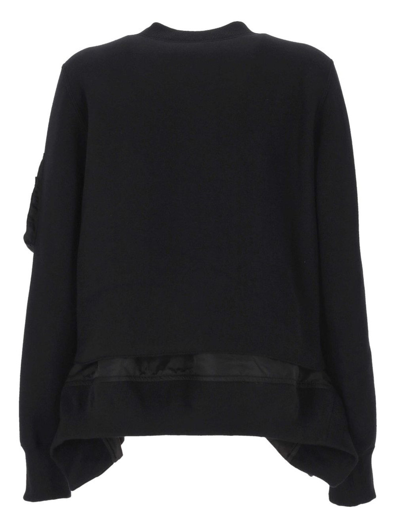 sacai patch-pocket sweatshirt outlook