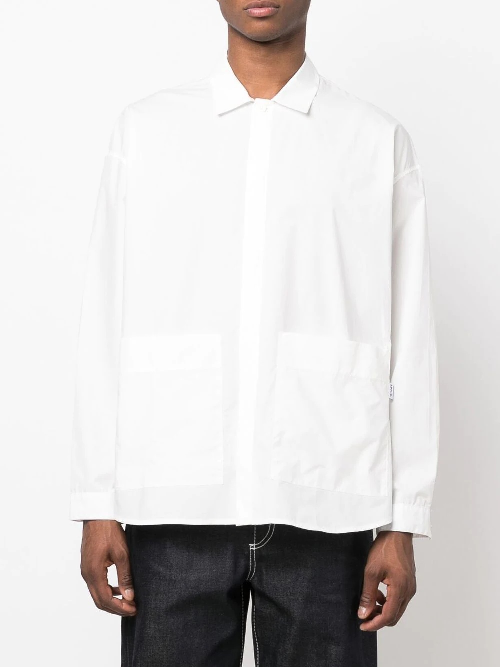 slogan loose fittin cotton shirt - 2