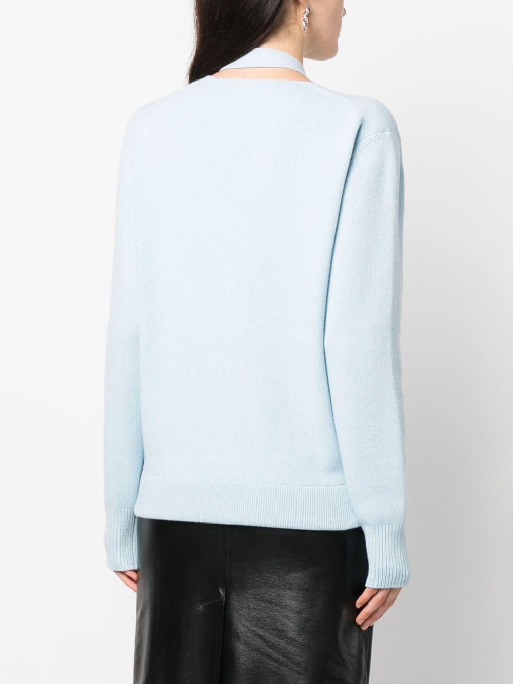 V-neck knitted cardigan - 4