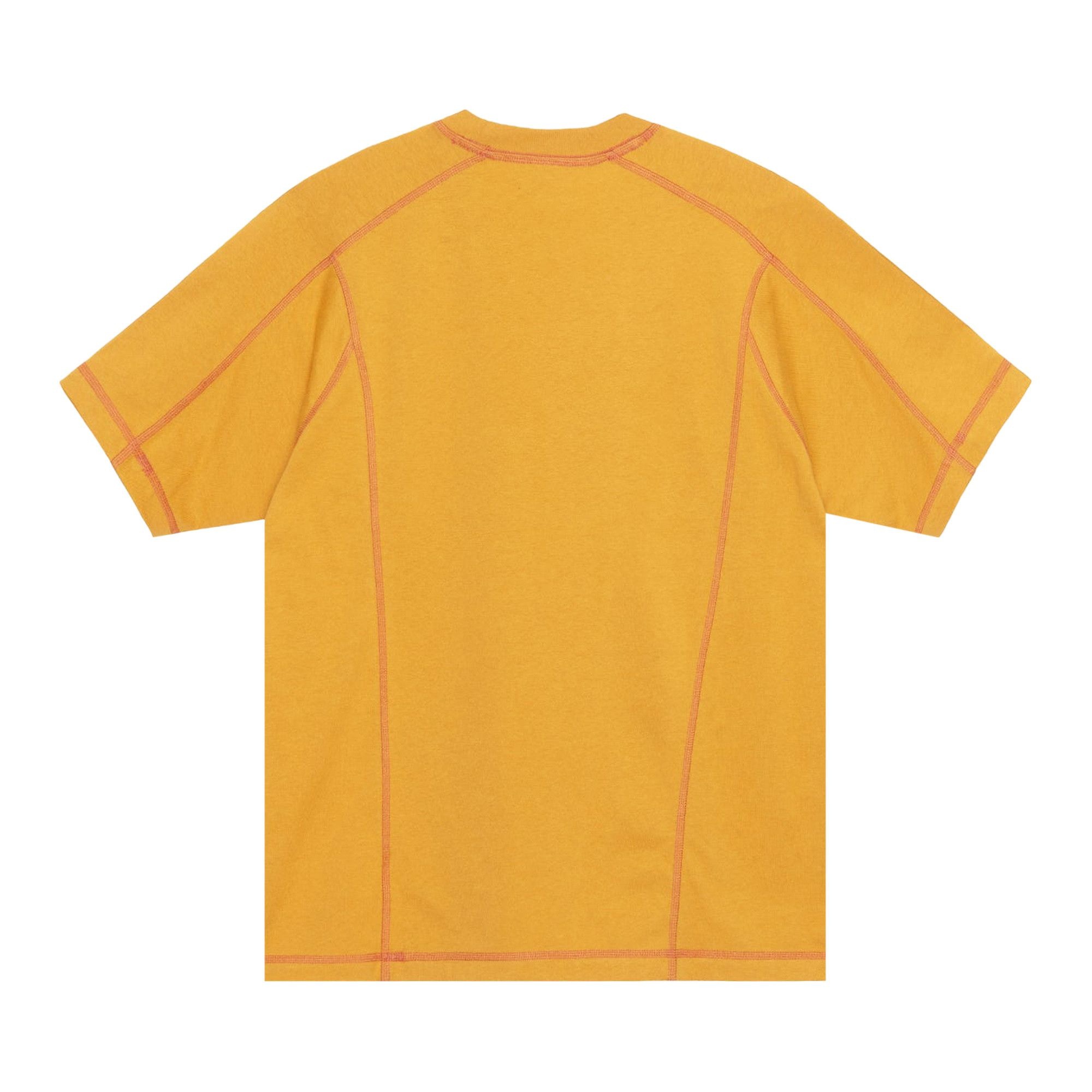 Stussy Wave Short-Sleeve Crew 'Mustard' - 2