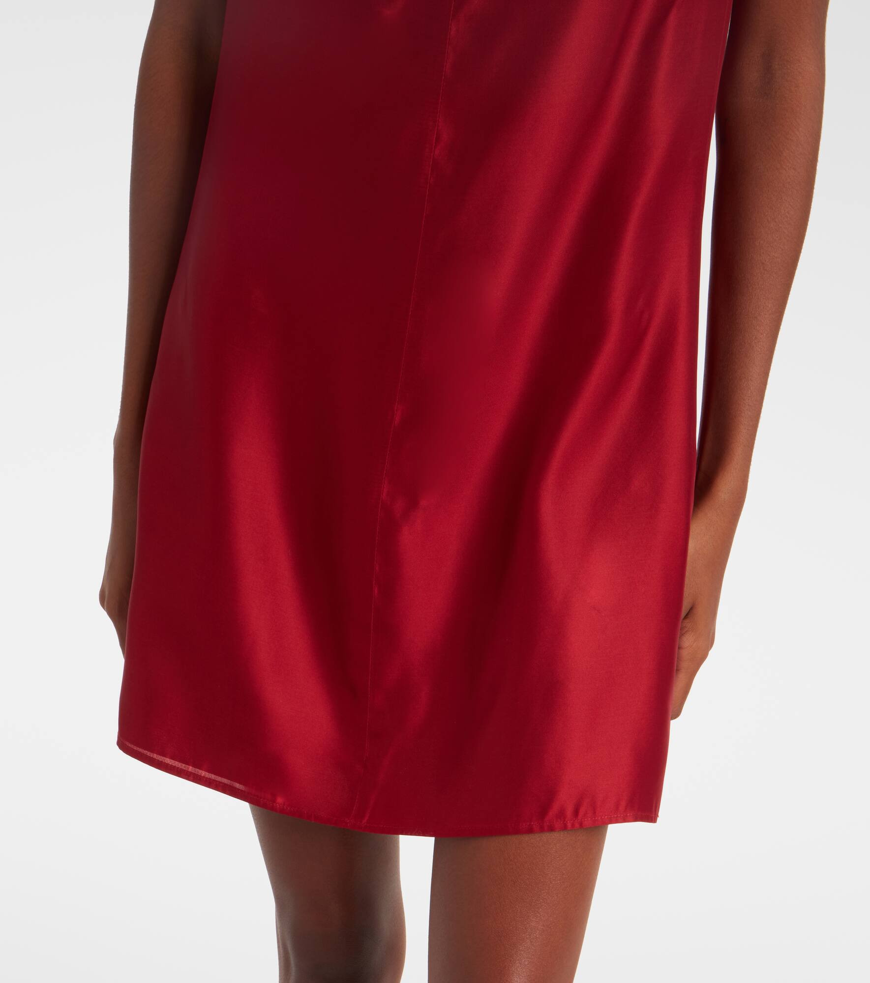 Daria turtleneck satin minidress - 5
