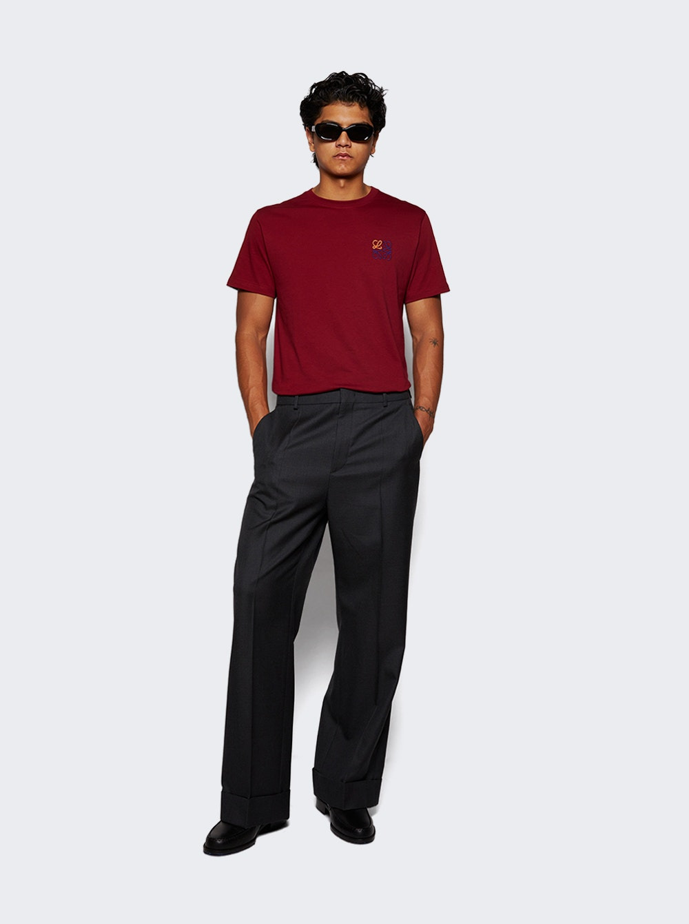 Regular Fit T-shirt Burgundy - 2