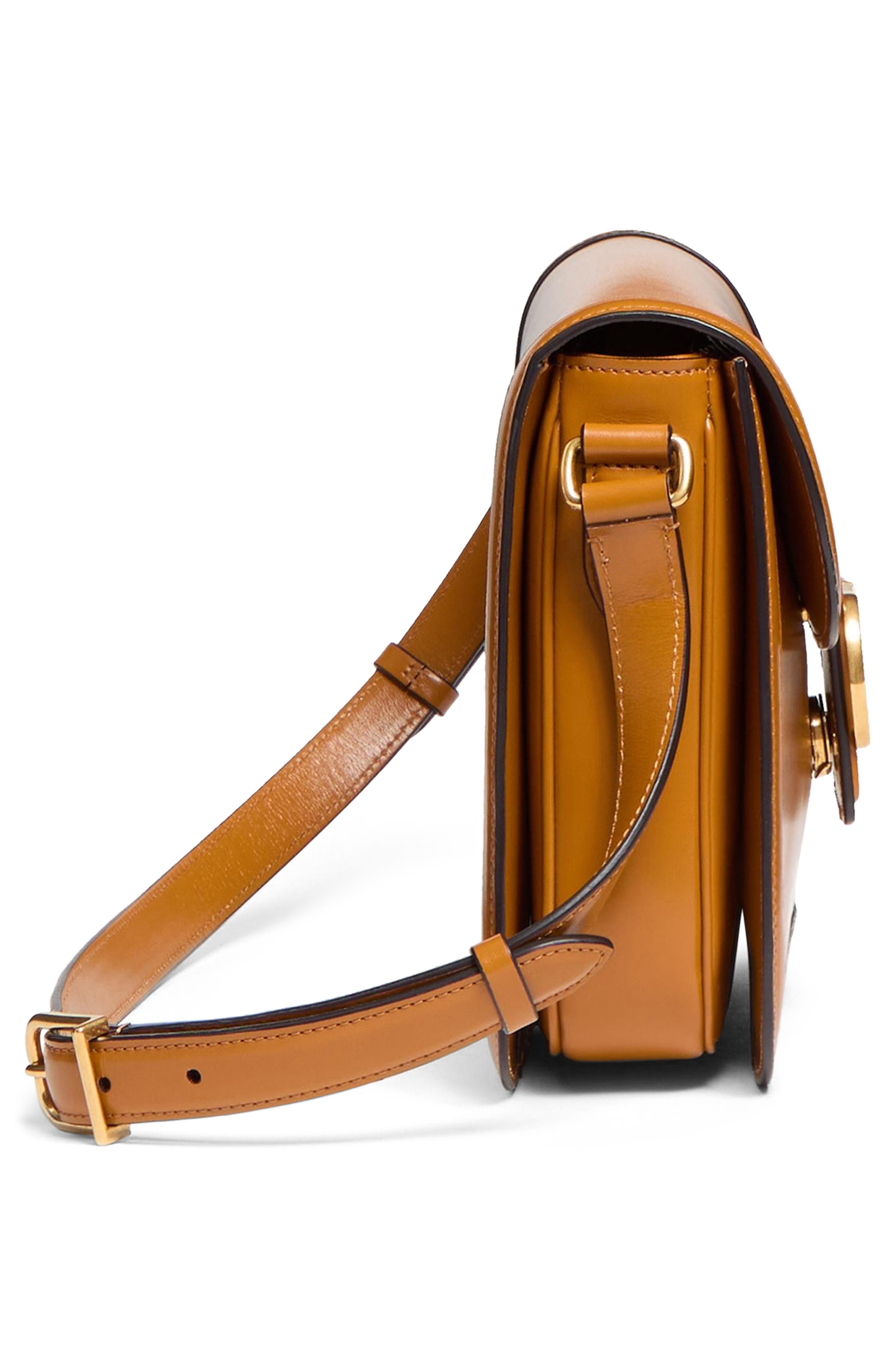 Valentino Garavani 9TO5 Leather Shoulder Bag in Deep Cuir at Nordstrom - 5