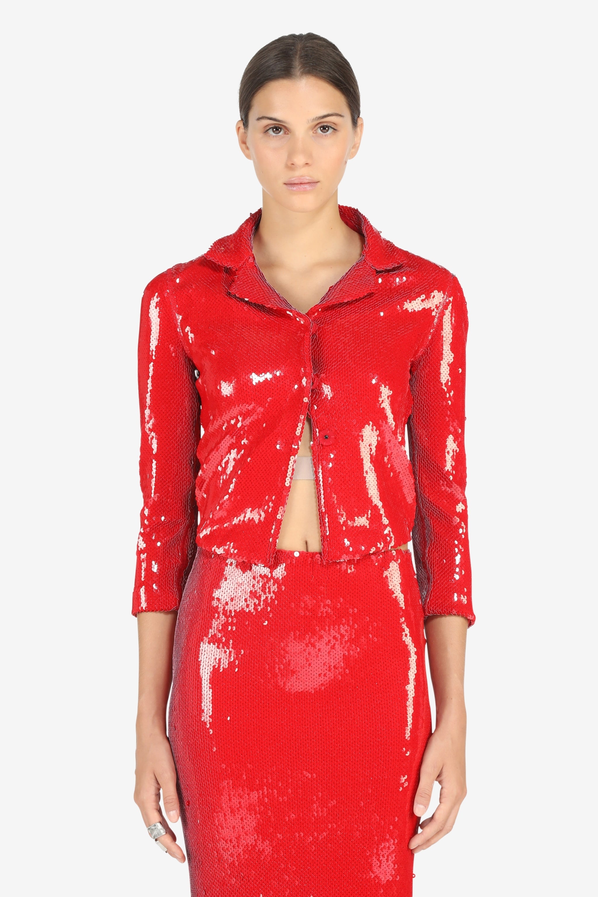 SEQUIN-EMBELLISHED JACKET - 1
