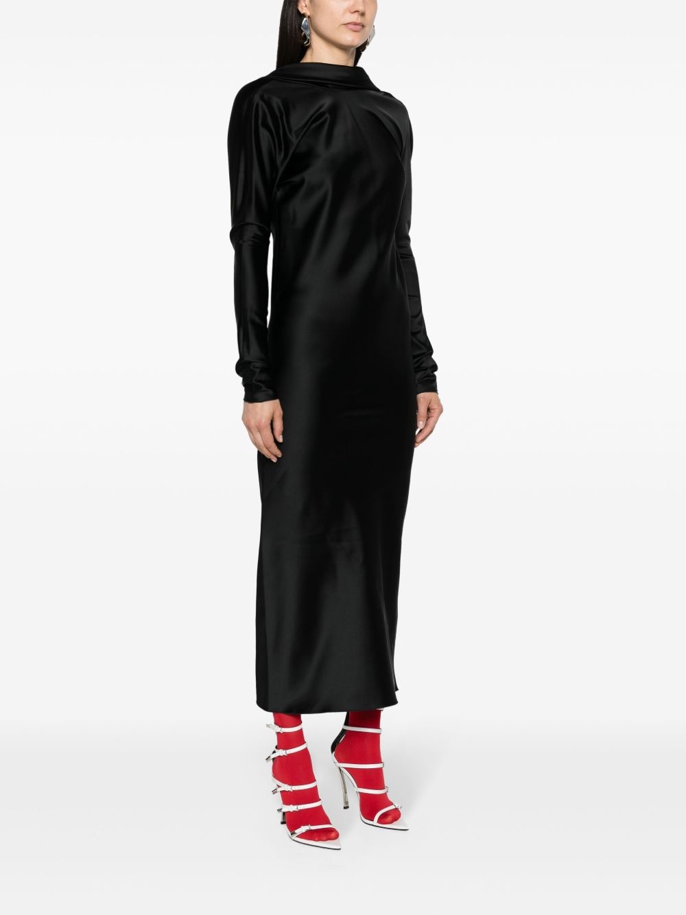 Abazio satin maxi dress - 4