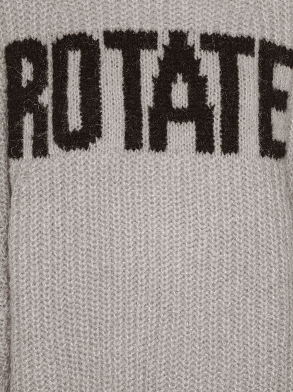 logo ribbed-knit sweater - 5