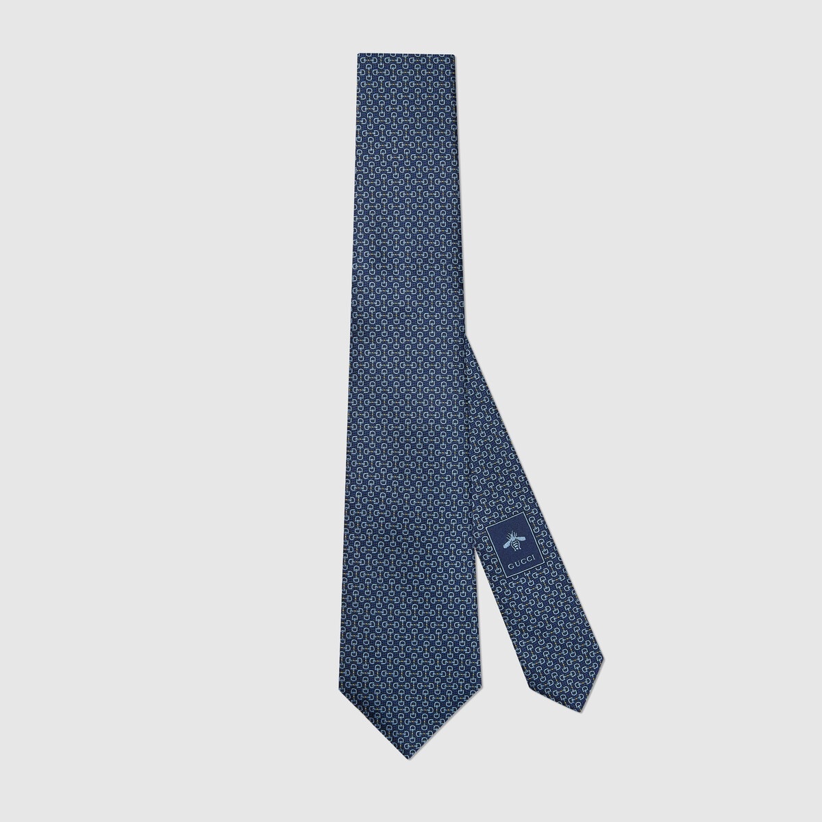 Horsebit jacquard silk tie - 1