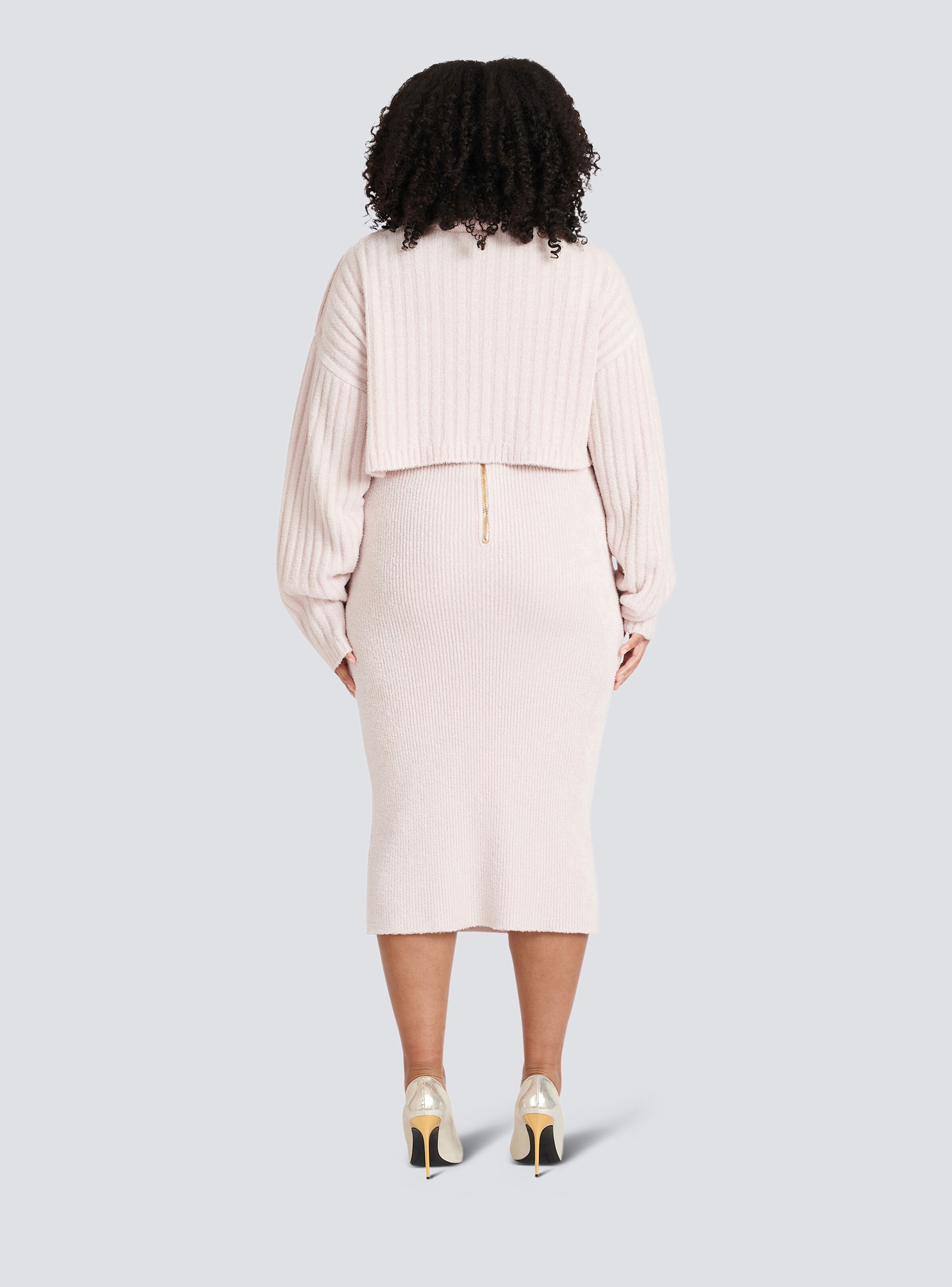 Cropped velvet sweatshirt - 10