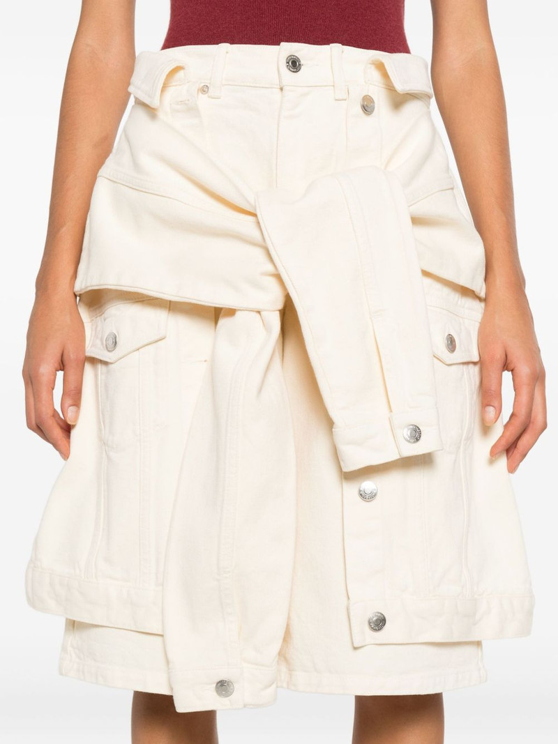 drape-detail shorts 5