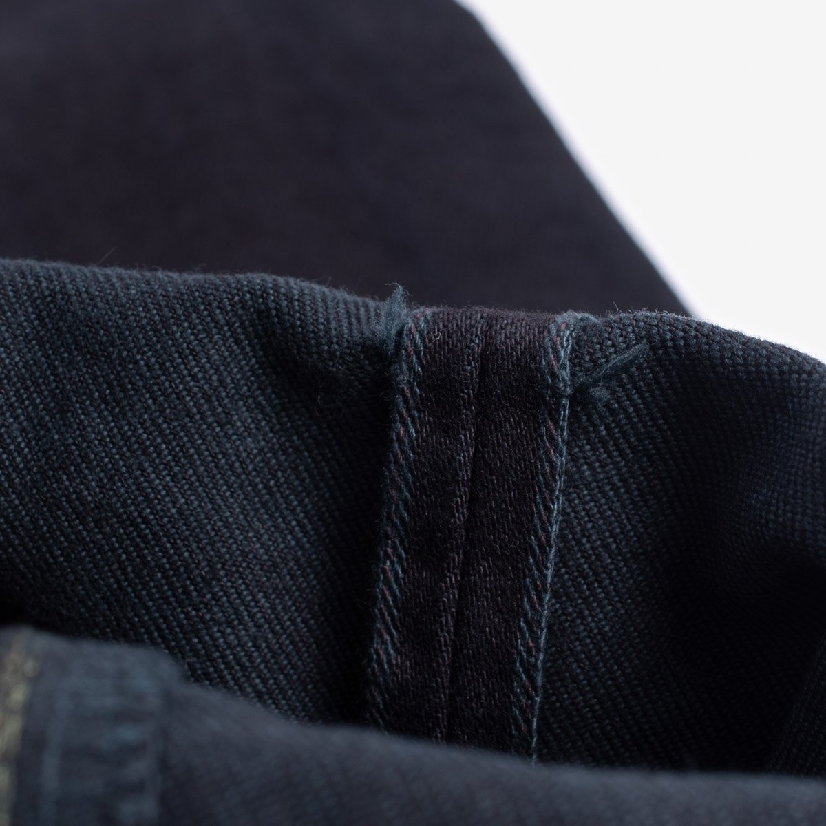 IH-555S-142OD 14oz Selvedge Denim Super Slim Cut Jeans - Indigo Overdyed Black - 12