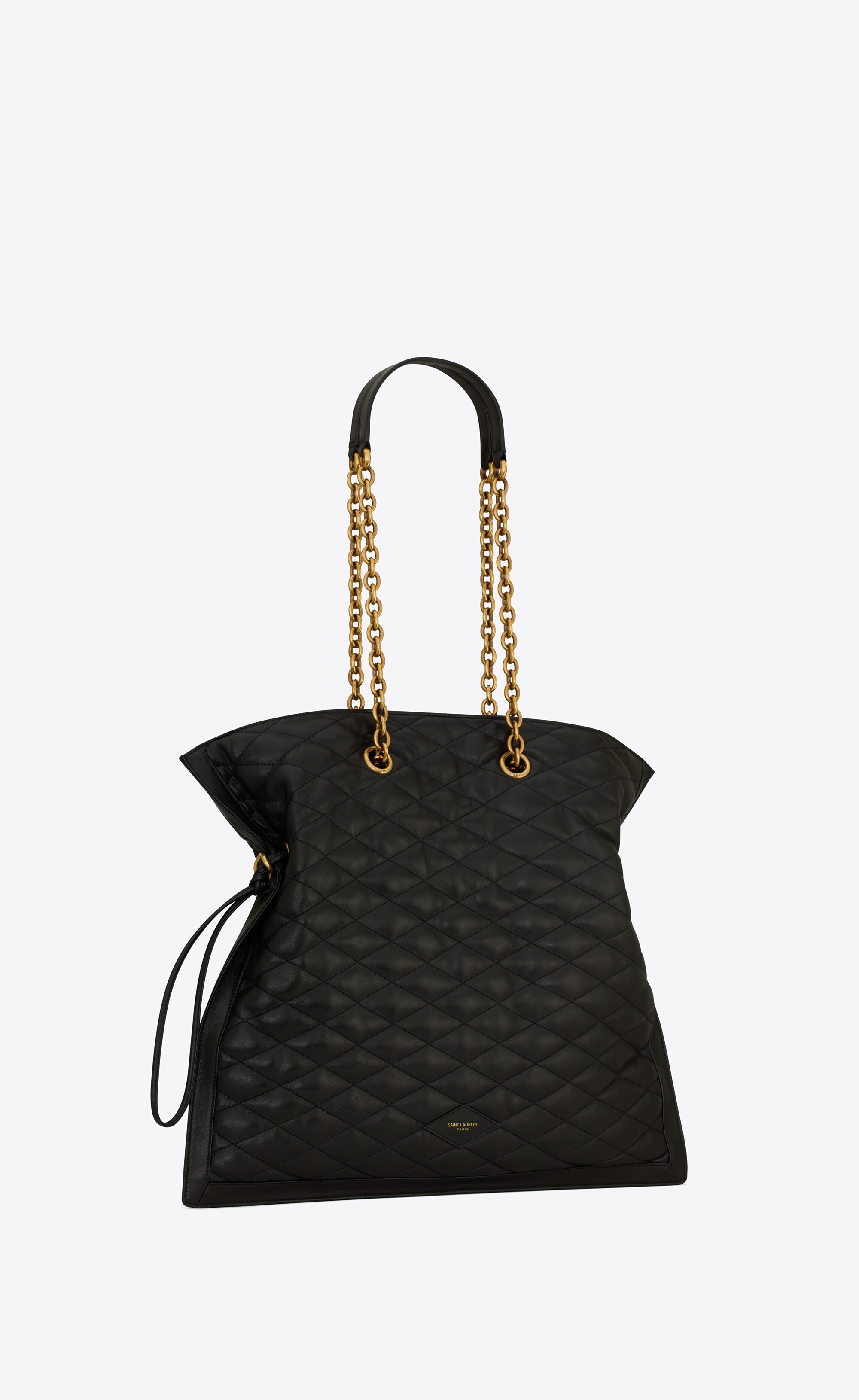 NEW Yves Saint Laurent YSL Drawstring BLACK Makeup Bag Pouch/Jewelry Bag