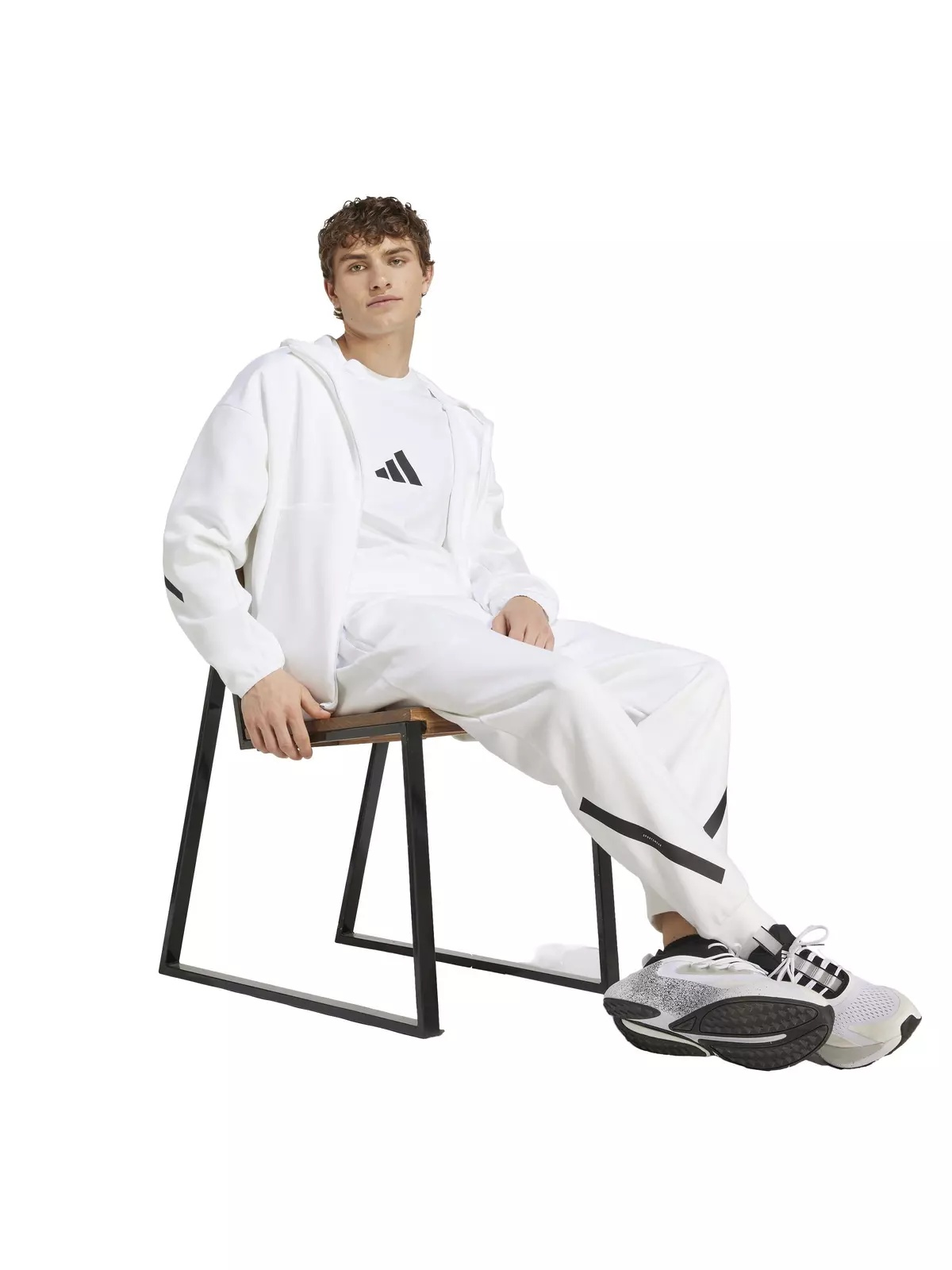 Men's Z.N.E. Full-Zip Hooded Track Jacket - White - 5