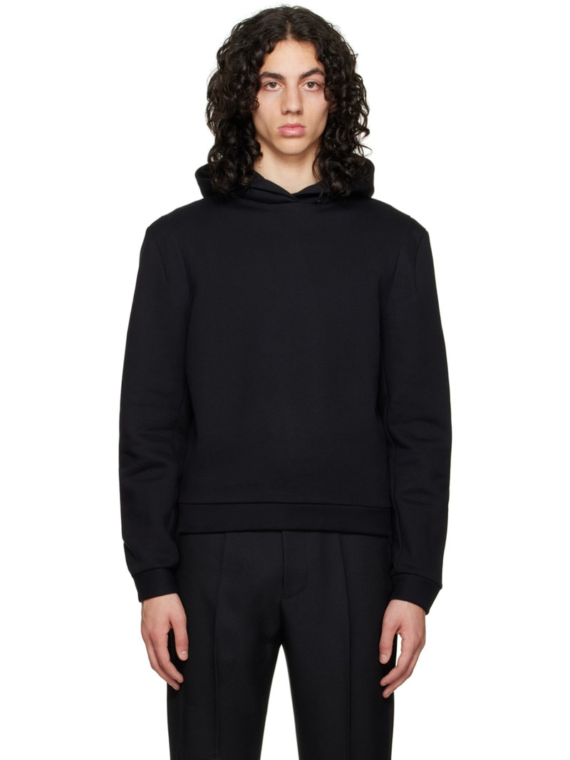 Black Embroidered Hoodie 1