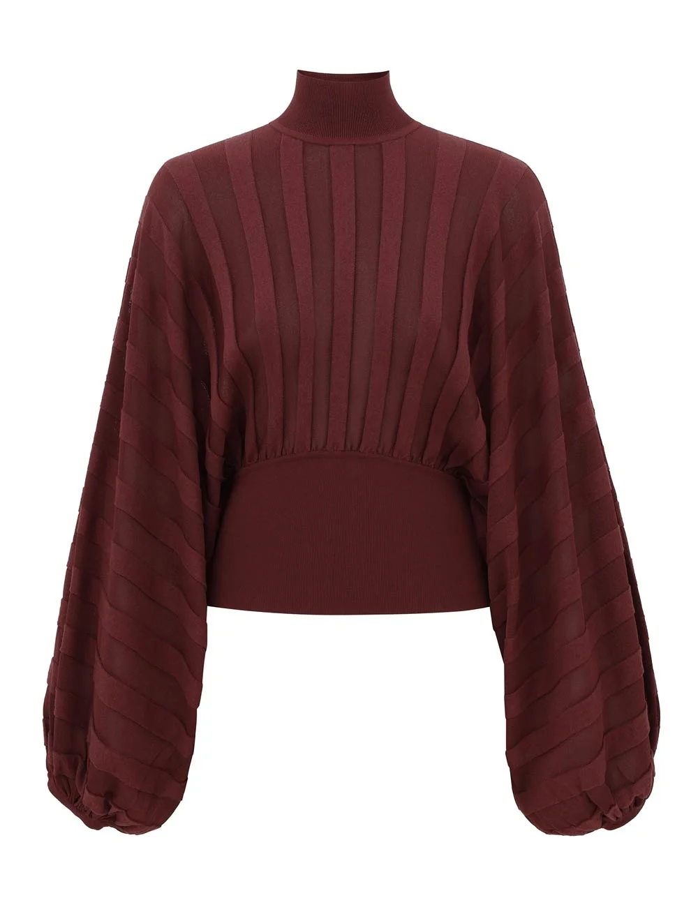 CLASH STRIPE BILLOW SWEATER - 1