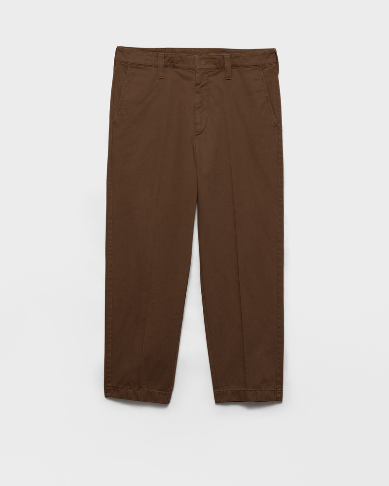 Cotton gabardine pants 1