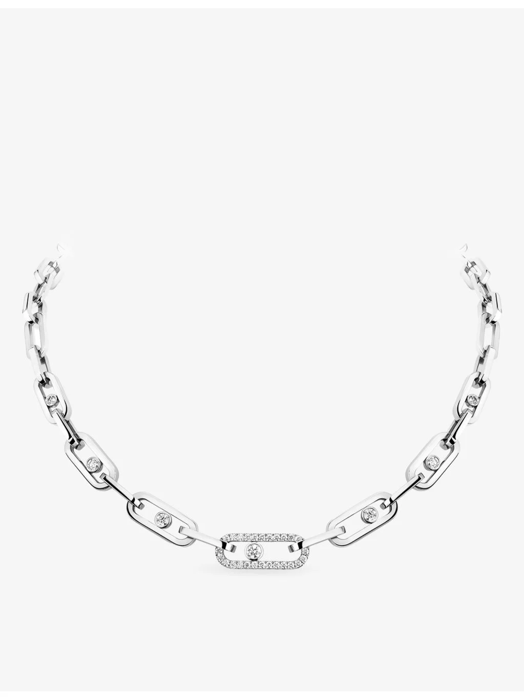 Move Link 18ct gold and 1.10ct diamond necklace - 1