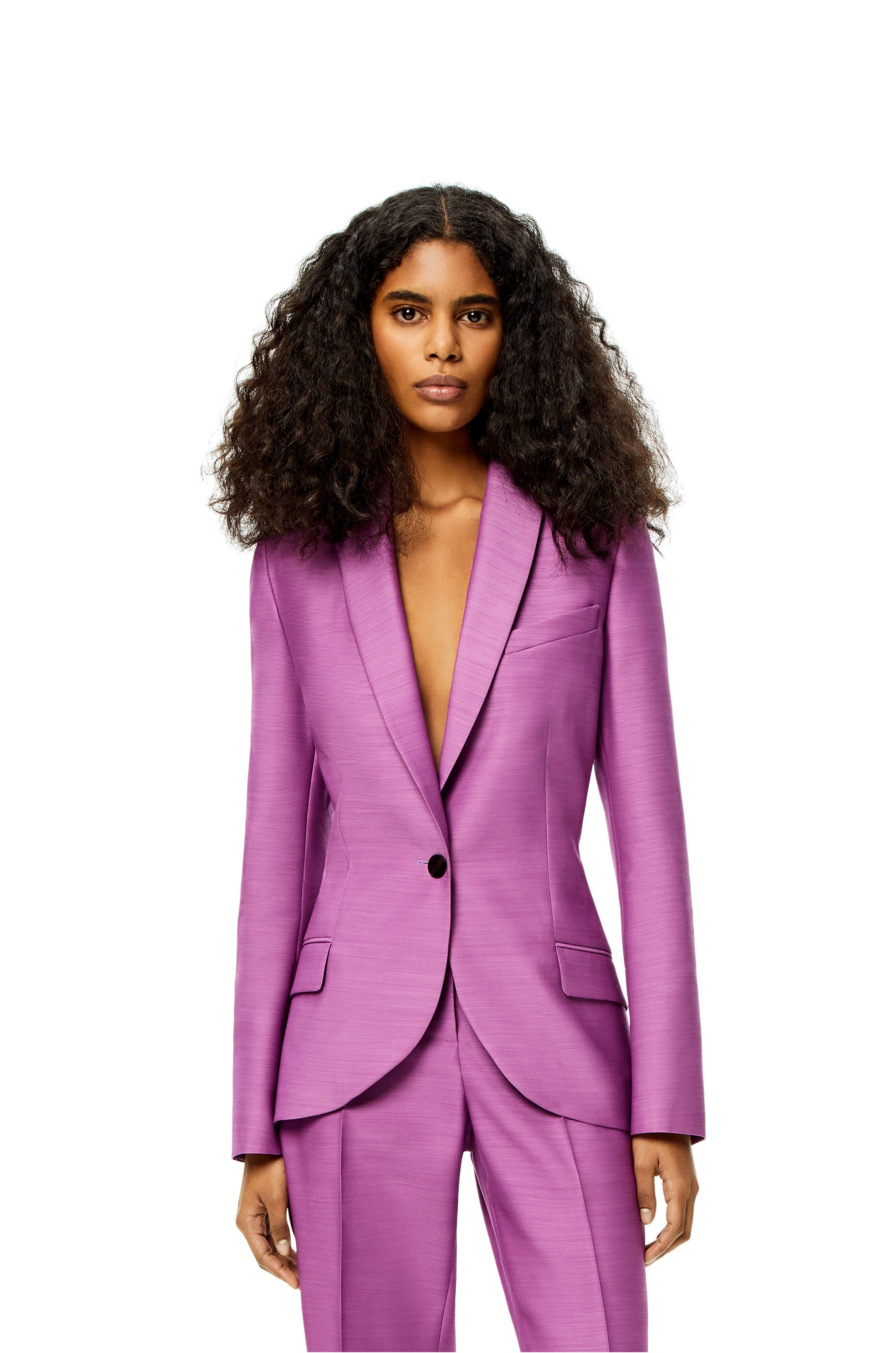 Twisted tailored jacket in wool and silk - 3
