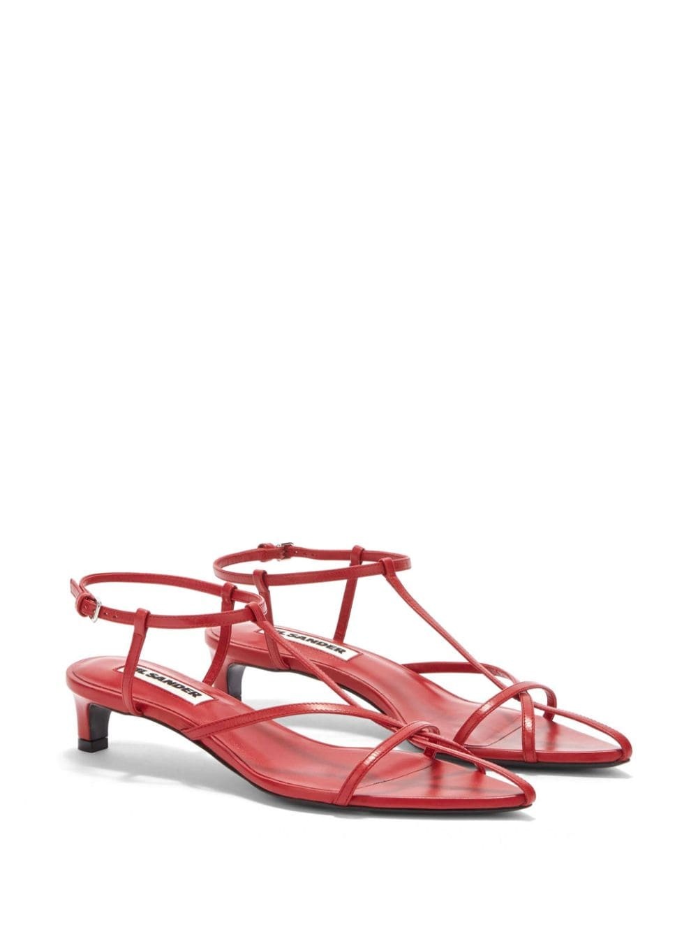 pointed open-toe leather sandals - 2