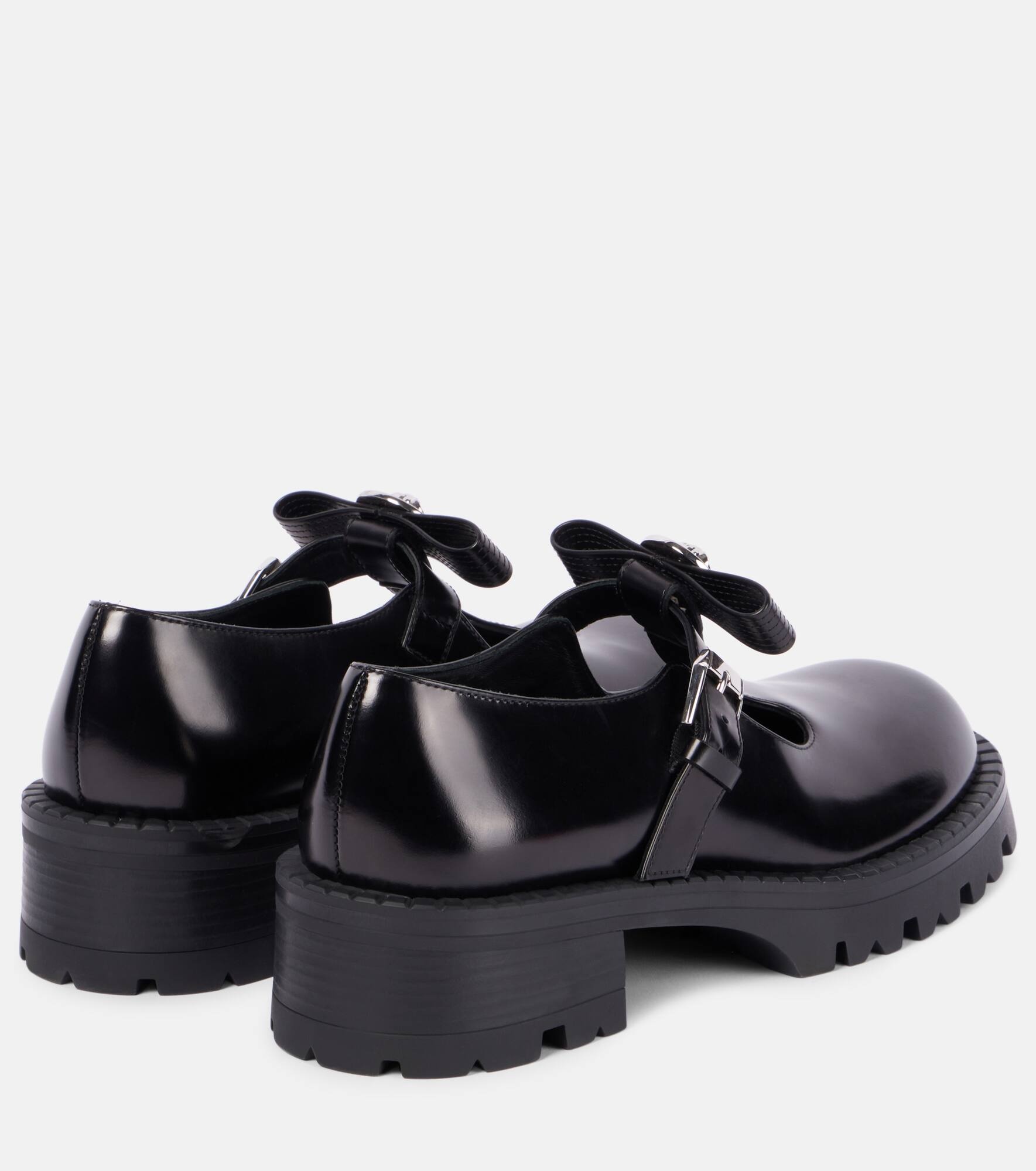 Gianni Ribbon leather flats - 3