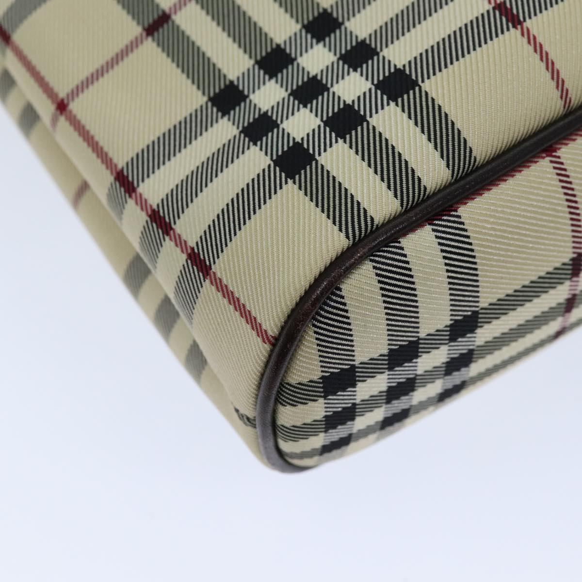Burberry Nova Check Hand Bag Canvas Beige - 14