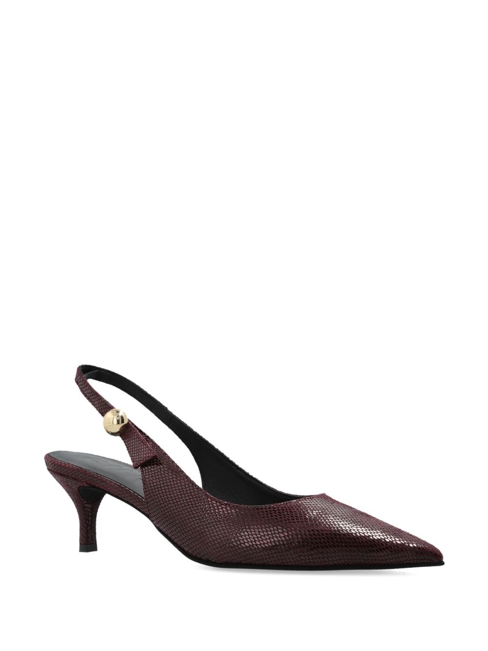 65mm leather heeled pumps - 2