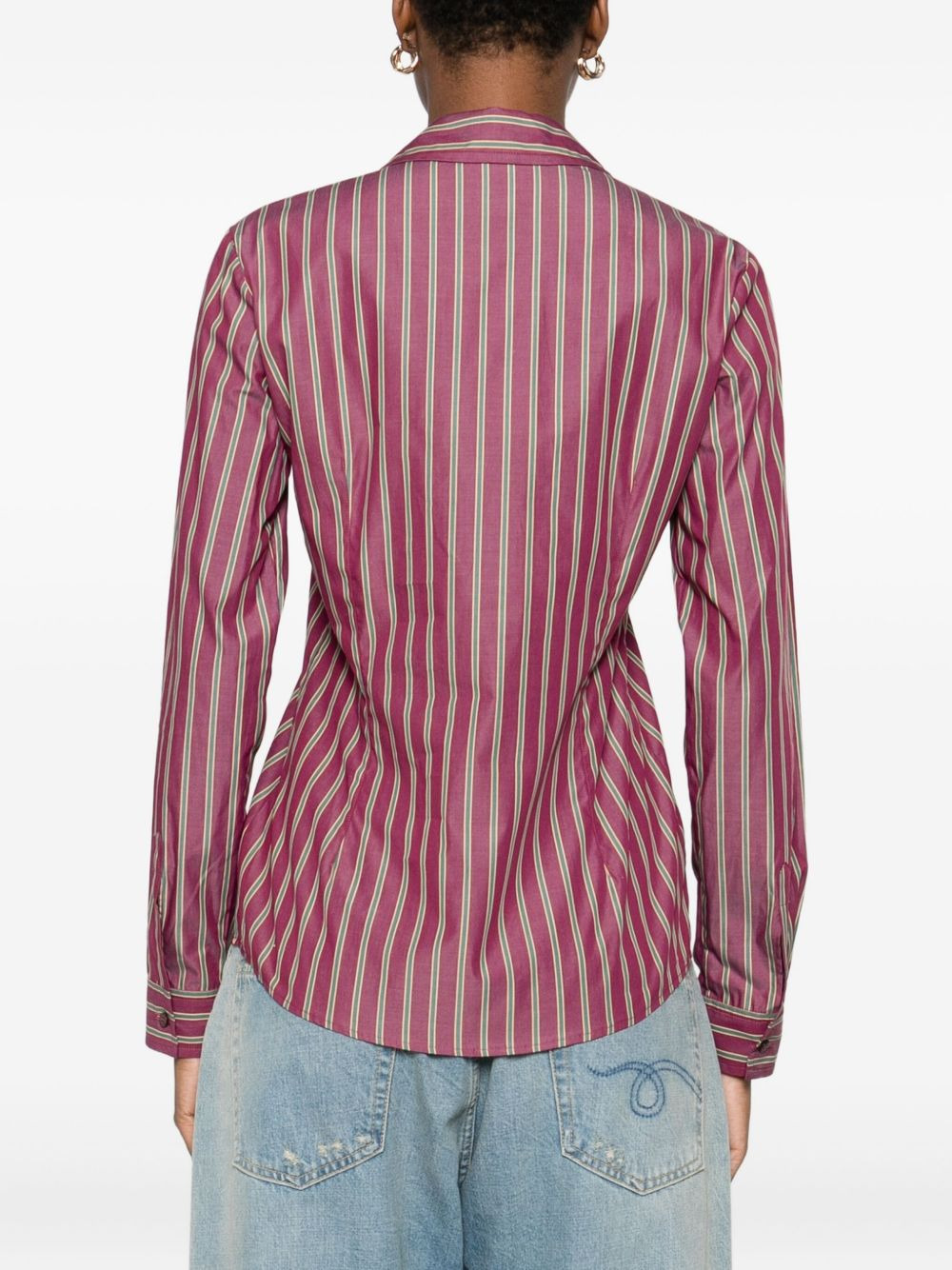 striped long-sleeve shirt - 4